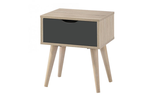 Scandi Oak Lamp Table Grey