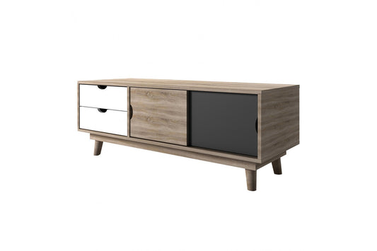 Scandi Oak TV Unit Grey