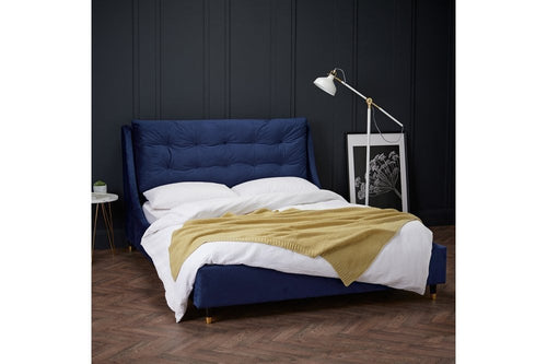 Sloane Blue Kingsize Bed