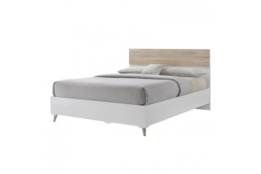 Stockholm 5.0 Kingsize Bed White-Oak