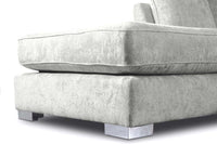 Bishop Silver Alaska Fabric U Shape High Back Corner Sofa - Furniture Instore