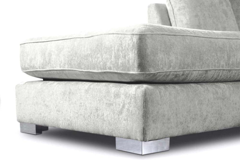 Bishop Silver Alaska Fabric U Shape High Back Corner Sofa - Furniture Instore