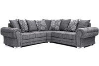 Malmo Grey Fabric Corner Sofa