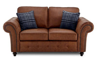 Oakland Tan Suede 2 Seater Sofa - Furniture Instore