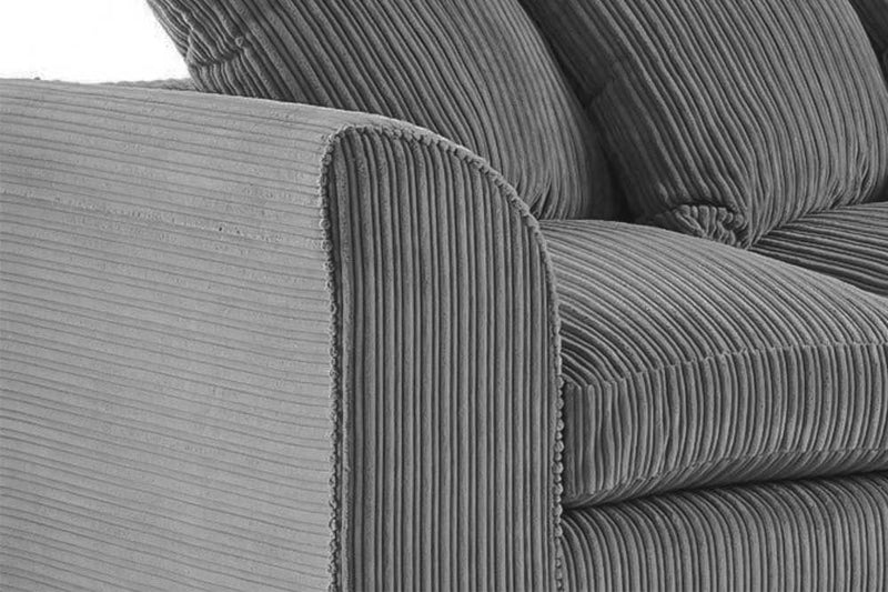 Byron Grey Fabric LHC Corner Sofa - Furniture Instore