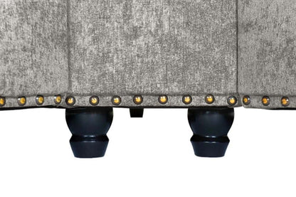 Canterbury Truffle Fabric High Back Corner Sofa