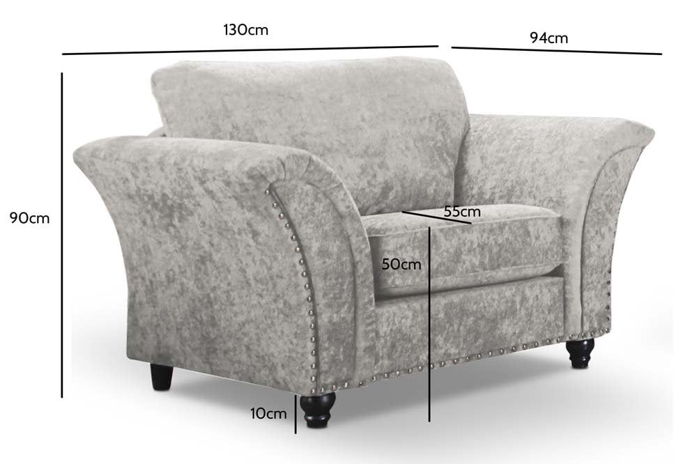 Canterbury Truffle  Fabric Armchair