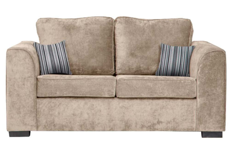 Nancy Beige Fabric 2 Seater Sofa - Furniture Instore