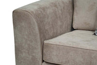 Nancy Beige Fabric 2 Seater Sofa - Furniture Instore
