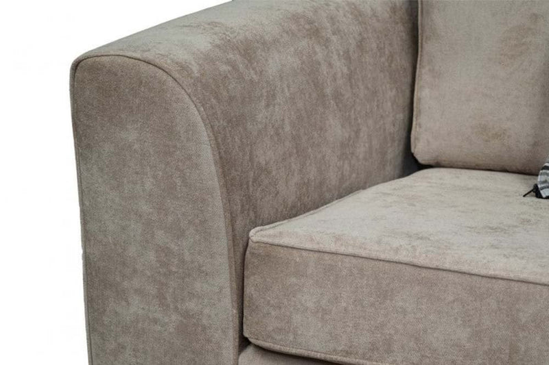 Nancy Beige Fabric 2 Seater Sofa - Furniture Instore