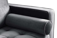 Scott Grey Velvet 2 Seater Sofa - Furniture Instore