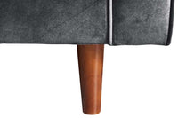 Scott Grey Velvet 2 Seater Sofa - Furniture Instore