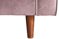 Scott Dusty Rose Velvet 2 Seater Sofa - Furniture Instore