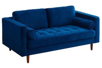 Scott Midnight Velvet 2 Seater Sofa