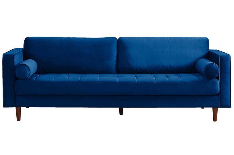 Scott Midnight Velvet 4 Seater Sofa - Furniture Instore