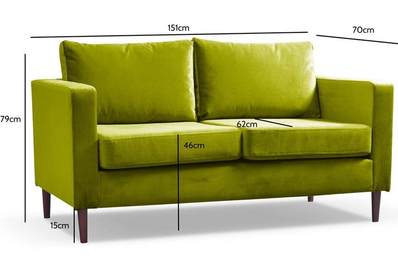 Boxfit Grass Fabric 2 Seater Sofa - Furniture Instore