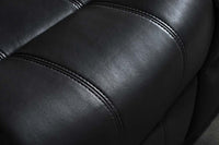 Valencia Black Leather Manual Recliner Armchair - Furniture Instore