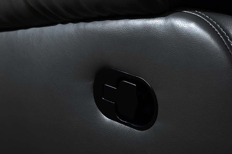 Valencia Black Leather Manual Recliner Armchair - Furniture Instore