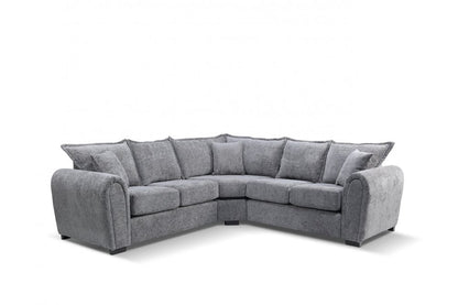 Camden Grey Enzo Fabric Corner Sofa - Furniture Instore