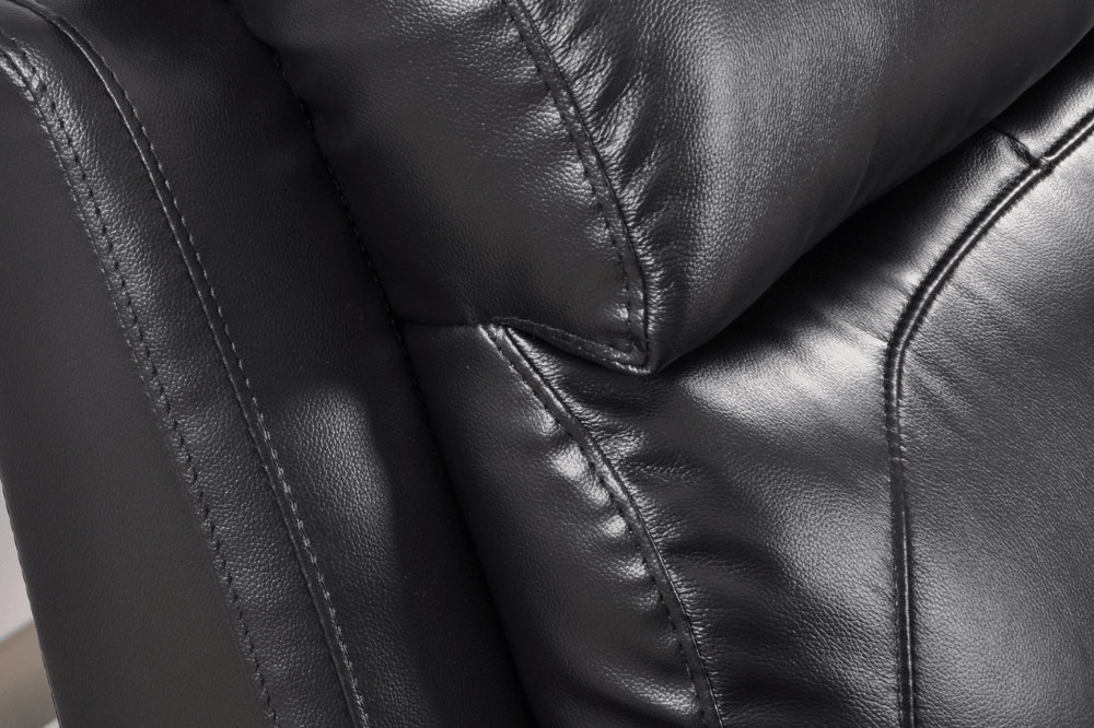 Dandrea Genuine Leather Black Electric Power Recliner 3+2+1 Seater Sofa Set - Furniture Instore