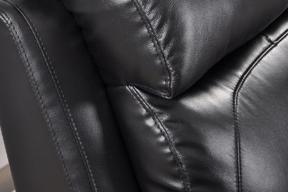 Dandrea Genuine Leather Black  Electric Power Recliner 2+2 Seater Sofa Set