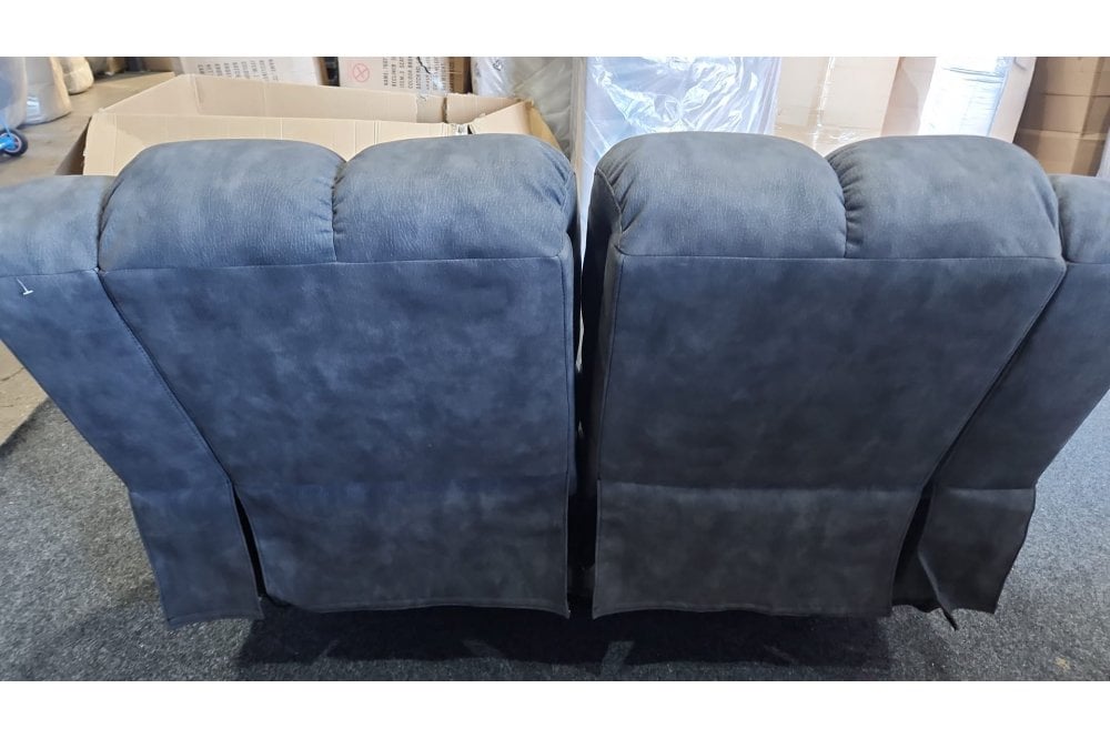 Outlet Torino Grey Fabric 2 Seater Recliner Sofa