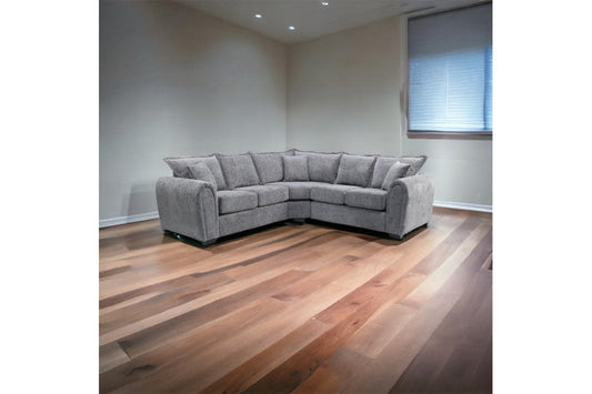 Camden Grey Enzo Fabric Corner Sofa - Furniture Instore