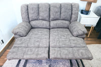 Torino Grey Fabric 2 Seater Recliner Sofa - Furniture Instore