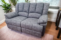 Torino Grey Fabric 2 Seater Recliner Sofa - Furniture Instore