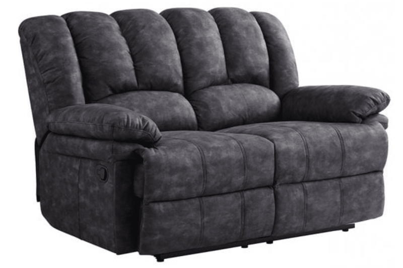 Torino Grey Fabric 2 Seater Recliner Sofa - Furniture Instore
