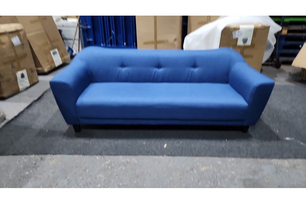 Outlet Cassie Blue Fabric 3 Seater