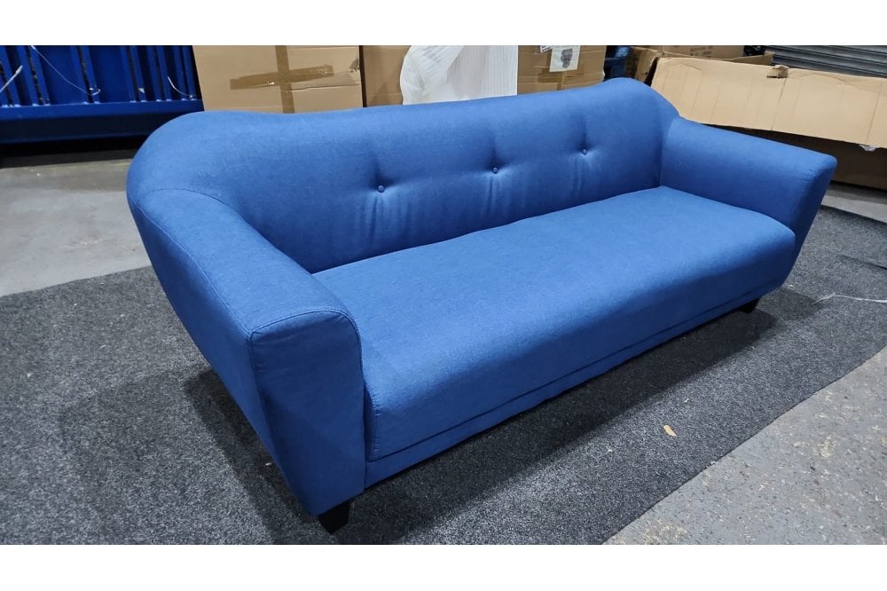Outlet Cassie Blue Fabric 3 Seater