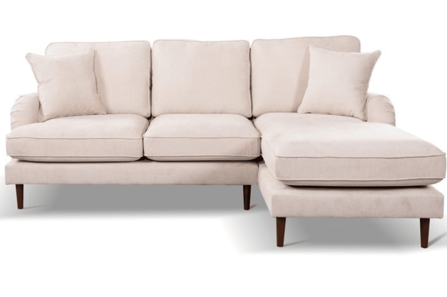 Rupert Beige Fabric Right Hand Corner Sofa - Furniture Instore