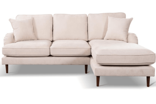 Rupert Beige Fabric Right Hand Corner Sofa - Furniture Instore