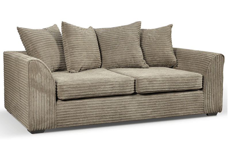 Byron Caramel Fabric 3 Seater Sofa - Furniture Instore