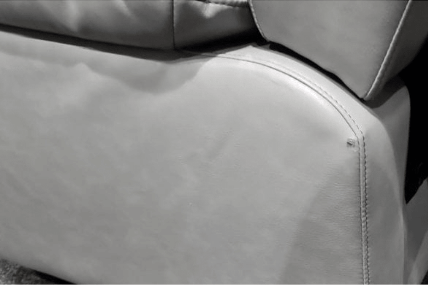 Outlet Valerie Light Grey Leather  3 seater