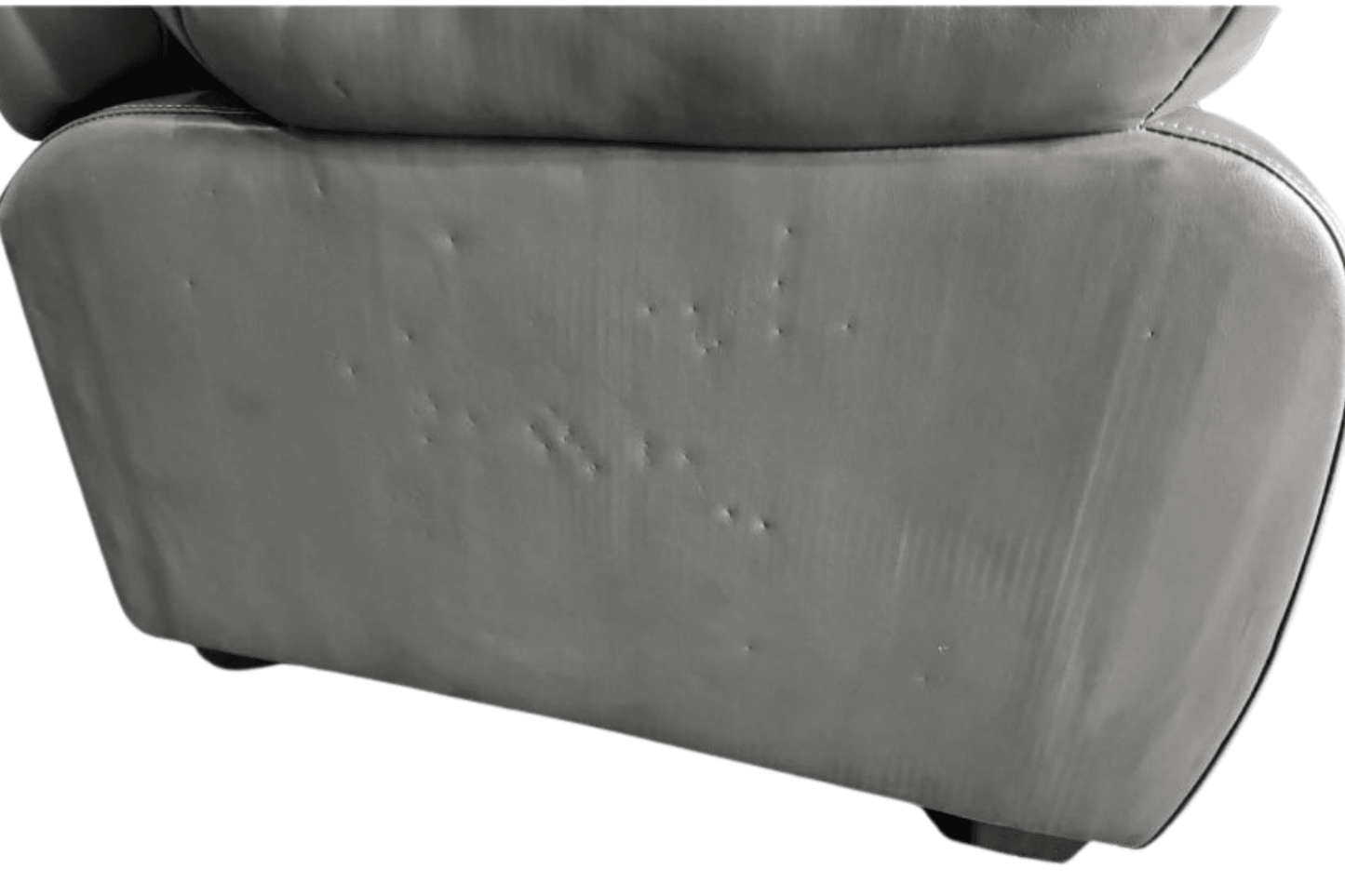 Outlet Valerie Grey Leather 2 Seater Sofa