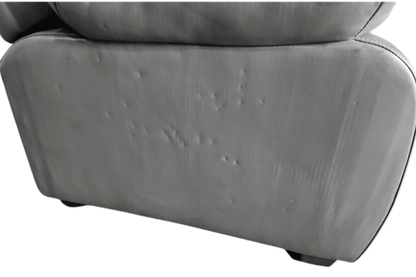 Outlet Valerie Grey Leather 2 Seater Sofa