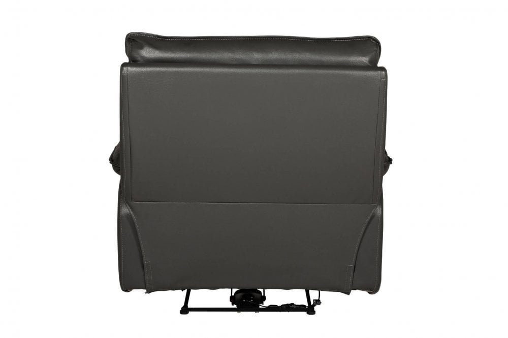 Turin Genuine Leather Grey  Electric Power Recliner Armchair