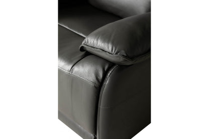 Turin Genuine Leather Grey  Electric Power Recliner Armchair