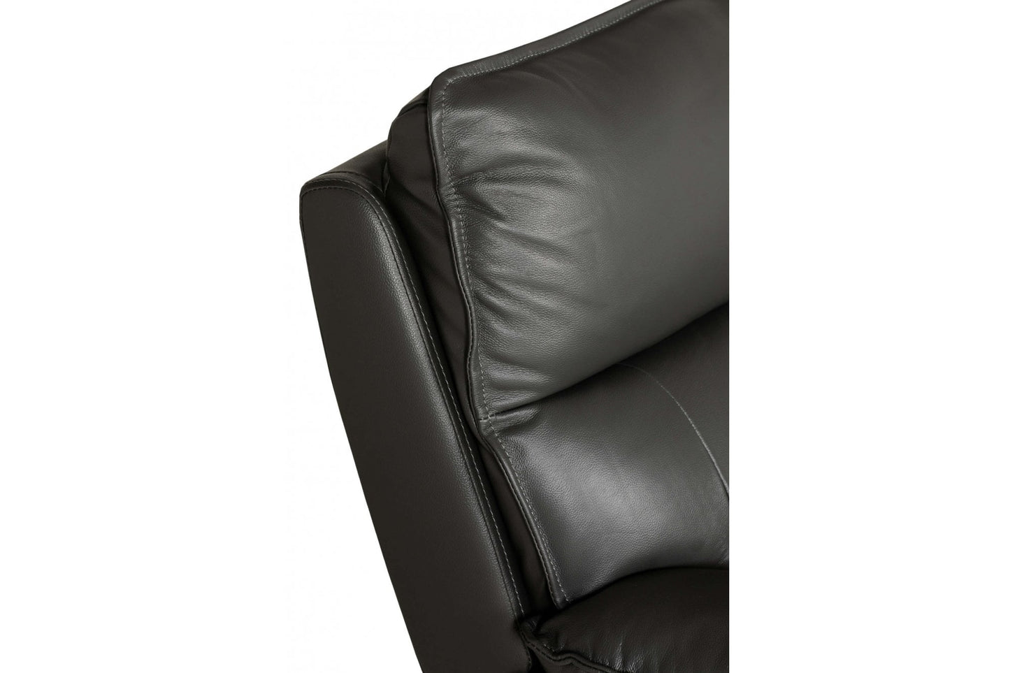 Turin Genuine Leather Grey  Electric Power Recliner Armchair