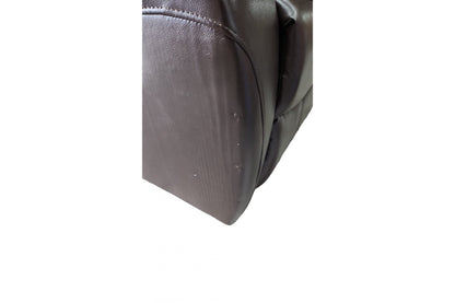 Outlet Roma Brown Leather 3 Seater Recliner Sofa