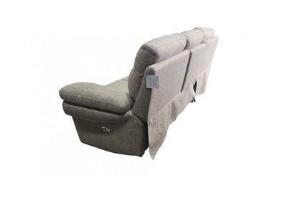 Outlet Tanya Beige Fabric Electric Recliner 3 Seater Sofa