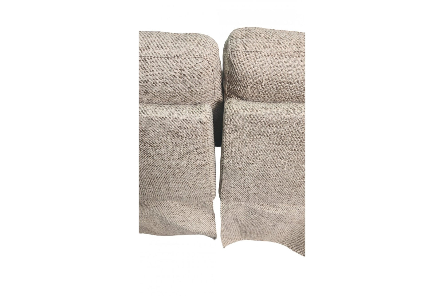 Outlet Tanya Beige Fabric Electric Recliner 3 Seater Sofa