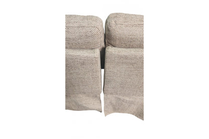 Outlet Tanya Beige Fabric Electric Recliner 3 Seater Sofa