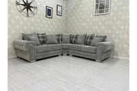Verona Scatter Grey Fabric Corner Sofa - Furniture Instore