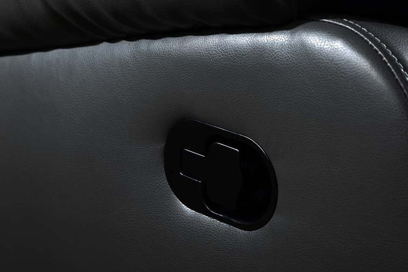 Valencia Genuine Black Leather 2 Seater Electric Power Recliner Sofa - Furniture Instore