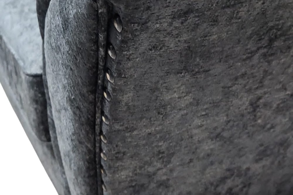 Outlet Canterbury Grey Fabric 3 Seater Sofa