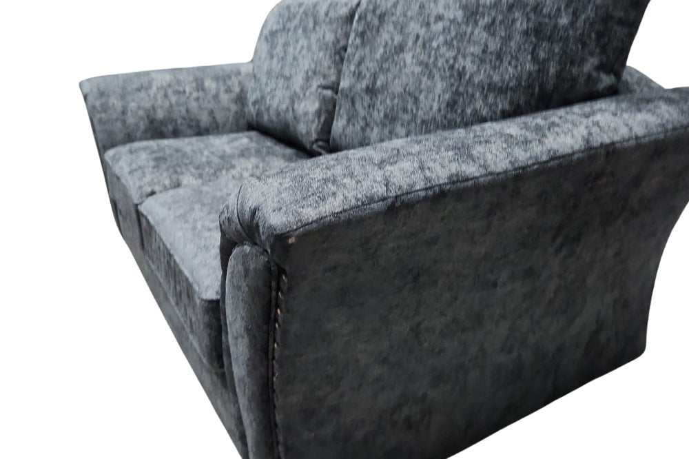 Outlet Canterbury Grey Fabric 3 Seater Sofa