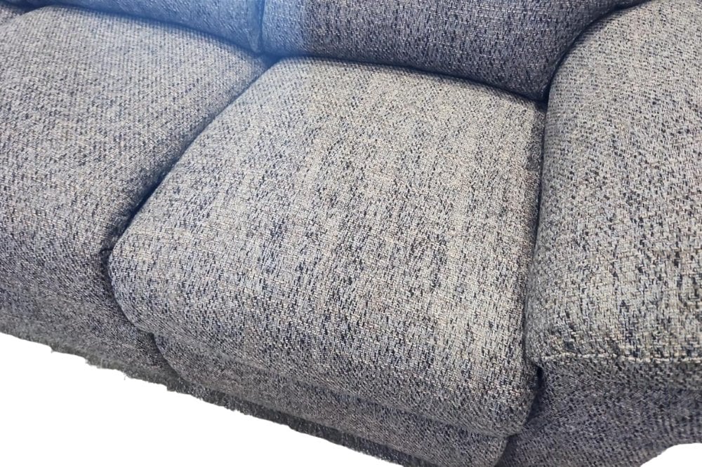Outlet Tanya Brown Fabric Electric Recliner 3 Seater Sofa